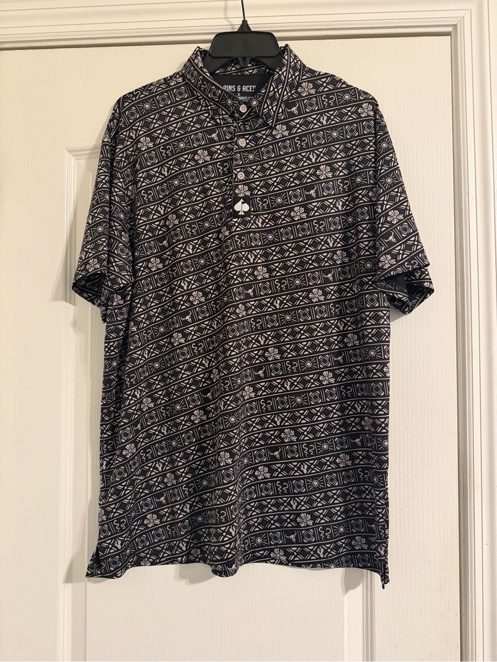 Pins & Aces Tribal Golf Polo